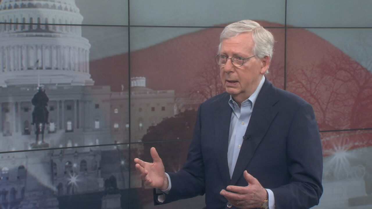Senator Mitch McConnell at WDRB Studios